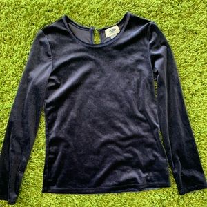 velour long sleeve old navy kids top